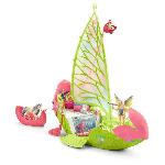 Figurine Miniature - Personnage Miniature Bateau fleuri magique de Sera. coffret de jeu de 40 pieces avec figurine de licorne. elfe et coffre au trésor. jouet pour enfants