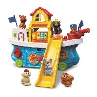 Bateau Miniature - Sous-marin Miniature VTECH TUT TUT ANIMO - SUPER BATEAU TOBOGGAN - Jouet pour enfant de 1 a 5 ans avec 5 animaux et un pecheur inclus