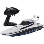 Vehicule Radiocommande Bateau Telecommande - SILVERLIT - 4SPEED - Speed Boat - 8 km-h - 34 cm - blanc et noir - des 8 ans