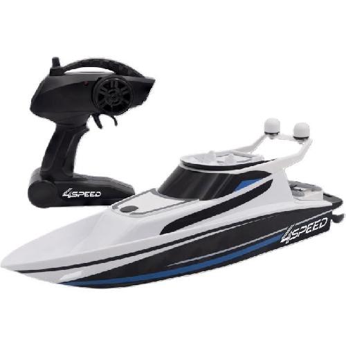 Vehicule Radiocommande Bateau Telecommande - SILVERLIT - 4SPEED - Speed Boat - 8 km-h - 34 cm - blanc et noir - des 8 ans