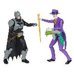 Figurine Miniature - Personnage Miniature BATMAN - BATTLE PACK Figurine 30 CM Batman VS Le Joker - Batman Adventures