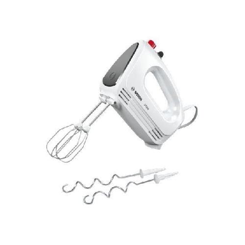 Batteur - Fouet Electrique Batteur a main BOSCH CleverMixx MFQ22100 - 375W - 4 vitesses + pulse - Blanc/Argent