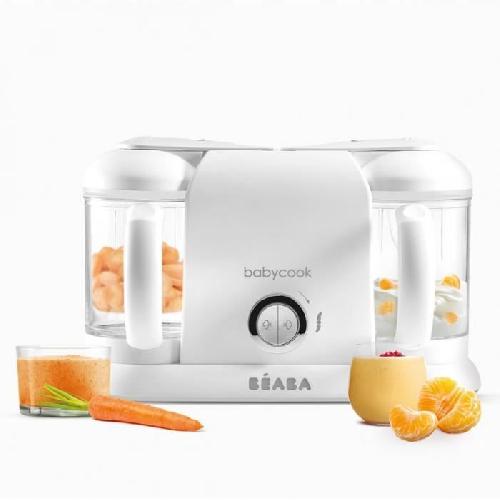 Robot Bebe BEABA. Babycook Duo. robot bebe 4 en 1. contenance XXL. blanc