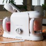 Robot Bebe BEABA. Babycook Duo. robot bebe 4 en 1. contenance XXL. blanc
