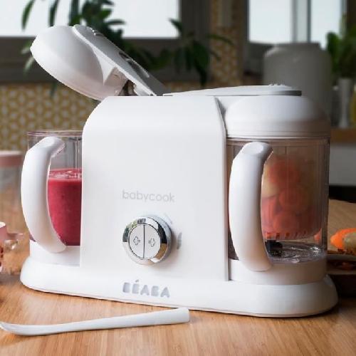 Robot Bebe BEABA. Babycook Duo. robot bebe 4 en 1. contenance XXL. blanc