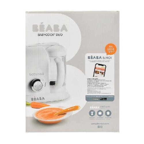 Robot Bebe BEABA. Babycook Duo. robot bebe 4 en 1. contenance XXL. blanc