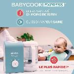Robot Bebe BEABA. Babycook express. robot bébé. 4 en 1 mixeur-cuiseur. gris velours