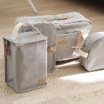 Sac Repas Bebe BEABA. Pochette repas bébé. isotherme. gris perle