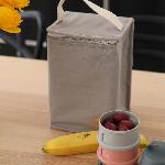 Sac Repas Bebe BEABA. Pochette repas bébé. isotherme. gris perle