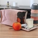 Sac Repas Bebe BEABA. Pochette repas bébé. isotherme. rose poudré