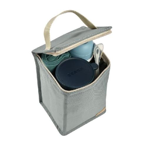 Sac Repas Bebe BEABA. Pochette repas bébé. isotherme. vert sauge