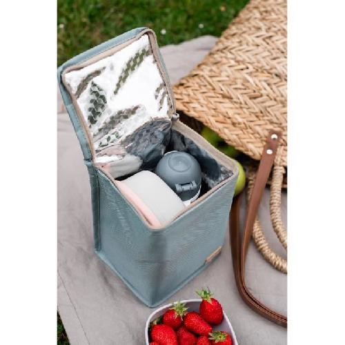 Sac Repas Bebe BEABA. Pochette repas bébé. isotherme. vert sauge