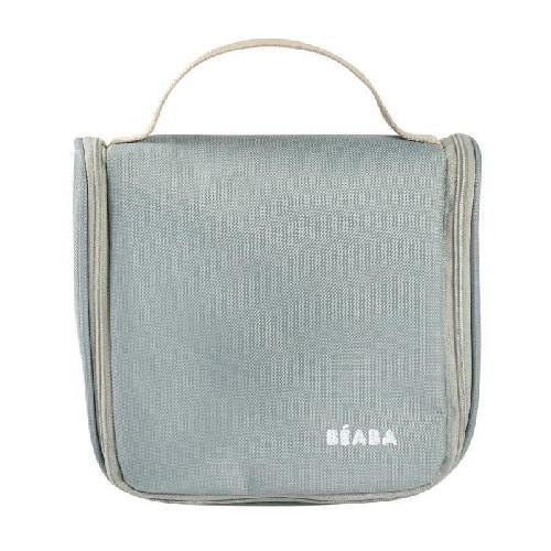 Set De Soin BEABA. Trousse de toilette bebe. nomade. 9 accessoires. vert sauge