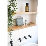 Set De Soin BEABA. Trousse de toilette bebe. nomade. 9 accessoires. vert sauge