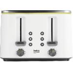 Grille-pain - Toaster BEKO - Grille-Pain 4 fentes - TAM4341W - Metropolis - 900 W
