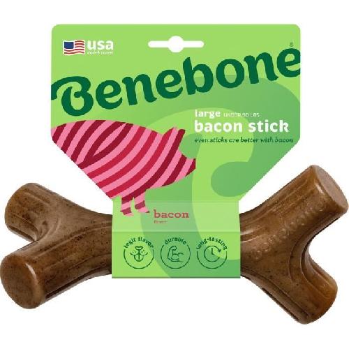 Jouet A Friandise Benebone Jouet  bâton a mâcher  pour chien adulte. Taille L. saveur bacon . durable et résistant