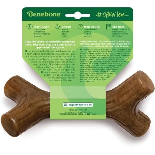 Jouet A Friandise Benebone Jouet  bâton a mâcher  pour chien adulte. Taille L. saveur bacon . durable et résistant