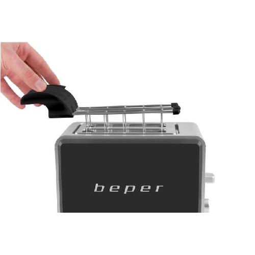 Grille-pain - Toaster BEPER BT.001N Grille-pain 2 fentes - 750 W - Noir