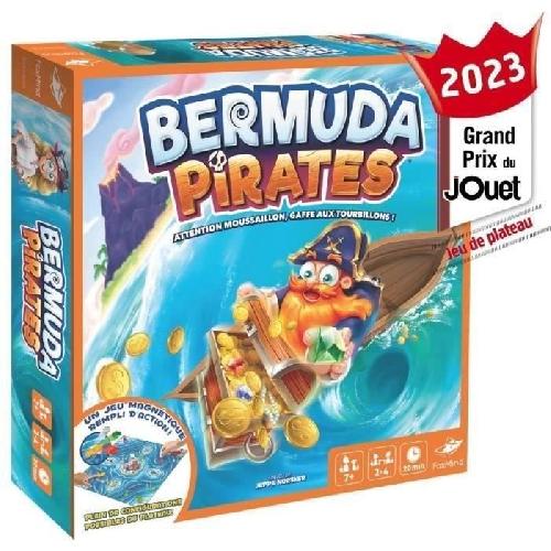 Jeu De Societe - Jeu De Plateau Bermuda Pirates - Asmodee - Jeu de société magnétique - Jeu d'action 2 a 4 personnes - 7 ans et plus