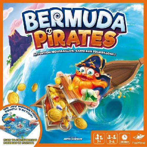 Jeu De Societe - Jeu De Plateau Bermuda Pirates - Asmodee - Jeu de societe magnetique - Jeu d'action 2 a 4 personnes - 7 ans et plus