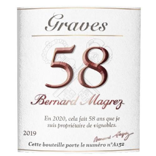 Vin Rouge Bernard Magrez 58 2019 AOP Graves - Vin rouge de Graves