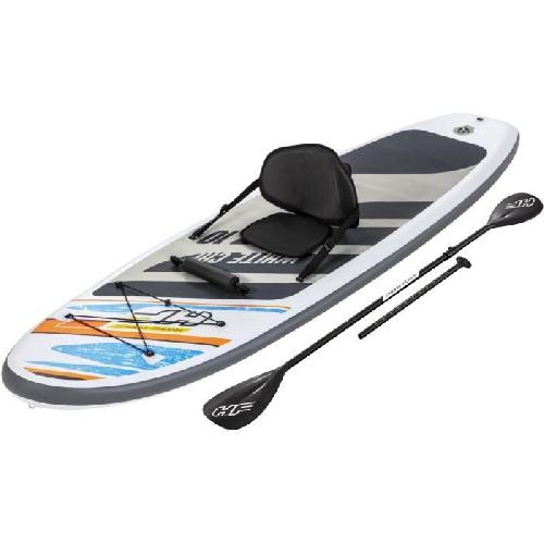 Stand Up Paddle - Sup BESTWAY Paddle Kayak gonflable et transformable.  Hydro-Force White Cap  - 305 x 84 x 12 cm