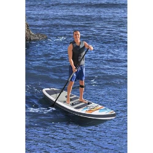Stand Up Paddle - Sup BESTWAY Paddle Kayak gonflable et transformable.  Hydro-Force White Cap  - 305 x 84 x 12 cm