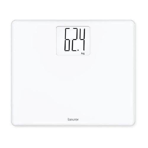 Pese-personne - Impedancemetre - Balance Beurer GS 340 Pese-personne en verre XXL - blanc