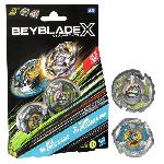 Beyblade X Dual Pack Bite Croc 3-60LF et Sting Unicorn 4-60P. 2 toupies de competition a rotation droite. Des 8 ans