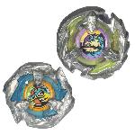 Toupie - Toupie De Competition - Arene - Lanceur Beyblade X Dual Pack Bite Croc 3-60LF et Sting Unicorn 4-60P. 2 toupies de competition a rotation droite. Des 8 ans