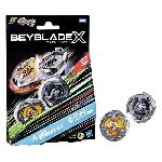 Beyblade X Dual Pack Gale Wyvern 3-60T et Sword Dran 3-80B. 2 toupies de competition a rotation droite authentiques Takara Tomy. Des