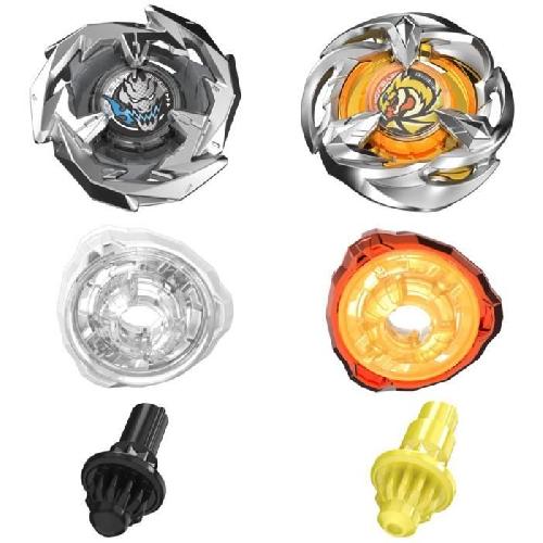 Toupie - Toupie De Competition - Arene - Lanceur Beyblade X Dual Pack Gale Wyvern 3-60T et Sword Dran 3-80B. 2 toupies de competition a rotation droite authentiques Takara Tomy. Des