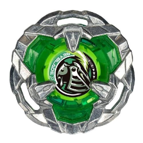 Toupie - Toupie De Competition - Arene - Lanceur Beyblade X. Starter Pack Helm Knight 3-80N avec toupie de competition a rotation droite de type defense et lanceur. a partir de 8 an