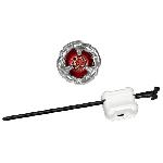 Toupie - Toupie De Competition - Arene - Lanceur Beyblade X. Starter Pack Scythe Incendio 4-60T avec toupie de compétition a rotation droite de type équilibre et lanceur. des 8 ans