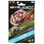 Toupie - Toupie De Competition - Arene - Lanceur Beyblade X. Starter Pack Scythe Incendio 4-60T avec toupie de compétition a rotation droite de type équilibre et lanceur. des 8 ans