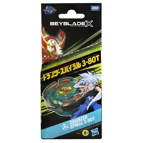 Figurine Miniature - Personnage Miniature Beyblade X Toupie Dranzer Spiral 3-80T Anniversary X-Over et Lanceur. Toupie détachable. Jouets pour enfants des 8 ans