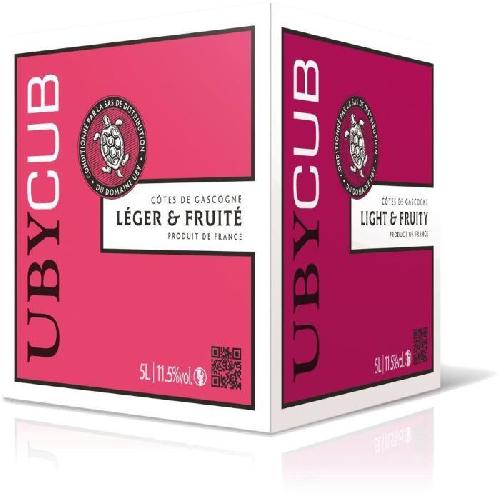 Vin Rouge BIB 5L UBY CUB Vin de France vin rouge