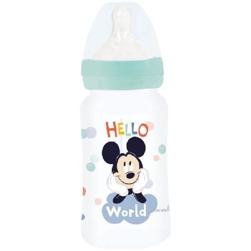 Biberon Biberon anti-colique- THERMOBABY - 240 ml - Tetine debit 3 positions - Mickey Cool