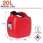 Jerrican Pour Liquide Auto-moto Bidon a carburant - Homologue EU - 20L rouge