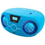 Baladeur - Lecteur Cd - Cassette BIGBEN CD61BLUSB Lecteur Radio Cd Portable Usb Bleu + Speakers Lumineux