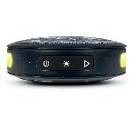 Enceinte - Haut-parleur Nomade - Portable - Mobile - Bluetooth BIGBEN Party - Enceinte Bluetooth ronde avec dragonne et effets lumineux - 15W - Noir et jaune camouflage