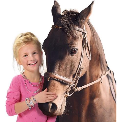 Jeu De Creation De Bijoux Bijou pour enfant - J'aime les chevaux - Studio de joaillerie - Jaune - Multicolore - a partir de 5 ans