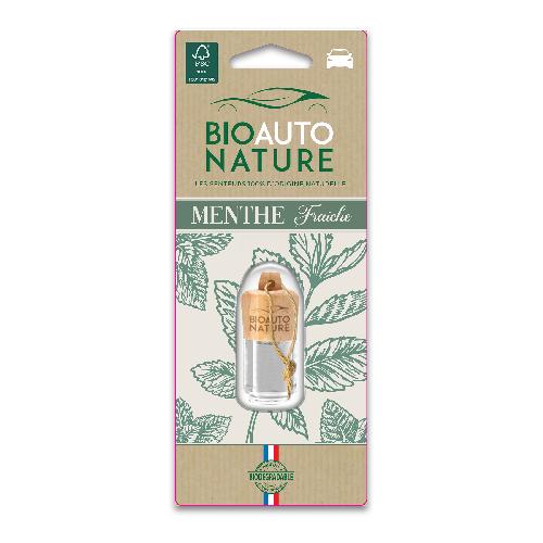 Desodorisant Auto - Parfum Auto BIOAUTONAT flacon bois menthe - Bio Auto Nature