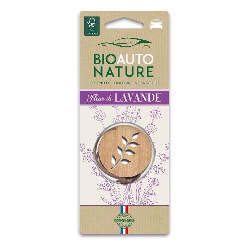 Desodorisant Auto - Parfum Auto BIOAUTONAT objet bois Lavande - Bio Auto Nature
