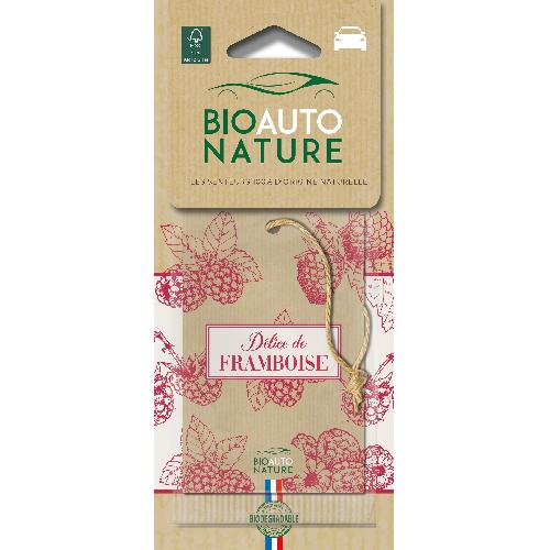 Desodorisant Auto - Parfum Auto BIOAUTONAT Plaquette framboise - Bio Auto Nature