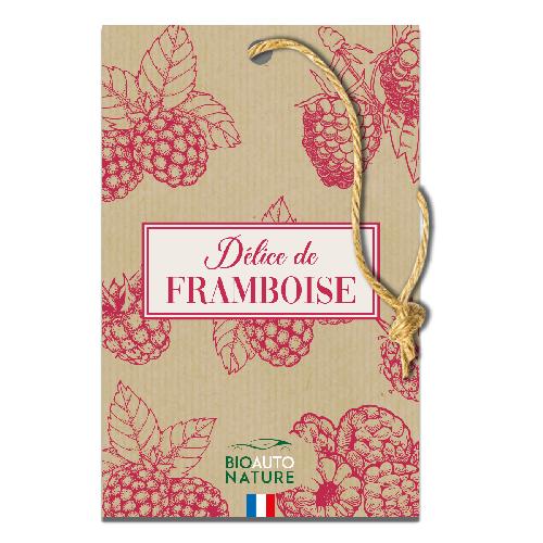 Desodorisant Auto - Parfum Auto BIOAUTONAT Plaquette framboise - Bio Auto Nature