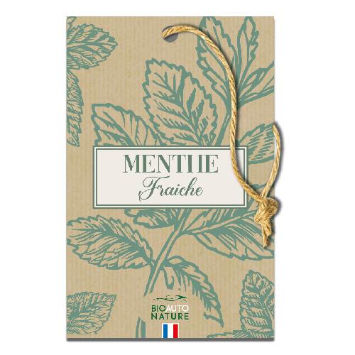 Desodorisant Auto - Parfum Auto BIOAUTONAT Plaquette menthe - Bio Auto Nature