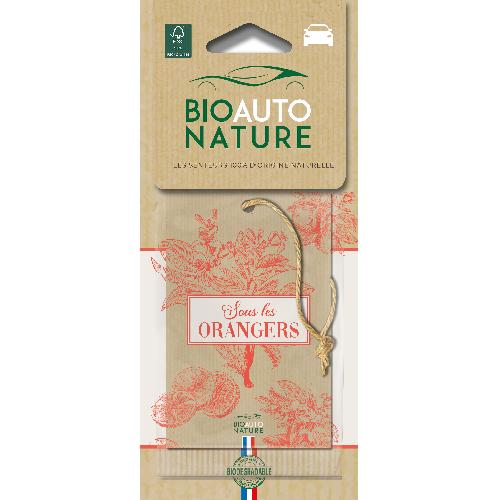 Desodorisant Auto - Parfum Auto BIOAUTONAT Plaquette oranger - Bio Auto Nature