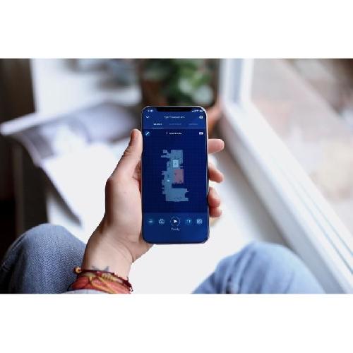 Aspirateur Robot BISSELL SpinWave R5 PET Wet et Dry - Aspirateur Robot Laveur avec Serpilliere - Navigation avec LIDAR - Aspiration Puissante