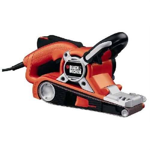 Ponceuse - Polisseuse BLACK+DECKER Ponceuse a Bande 720 W KA88-QS Poignee Reglable pour les Travaux de Bricolage en Bois